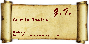 Gyuris Imelda névjegykártya